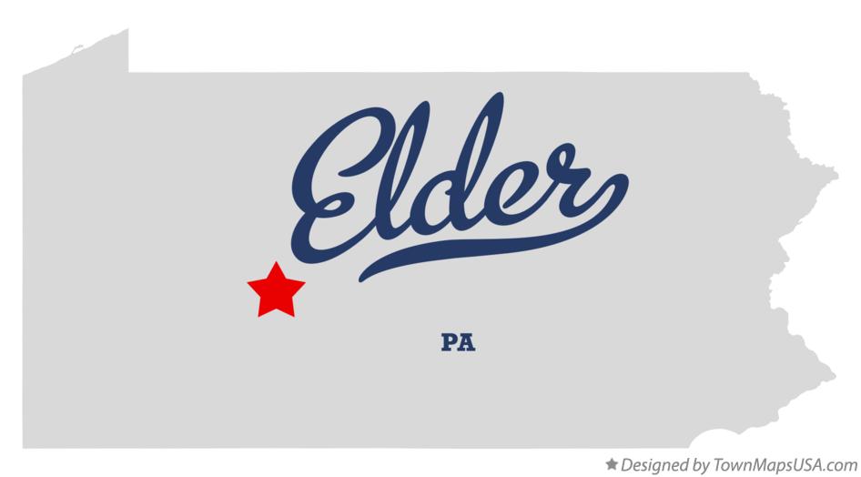 Map of Elder Pennsylvania PA
