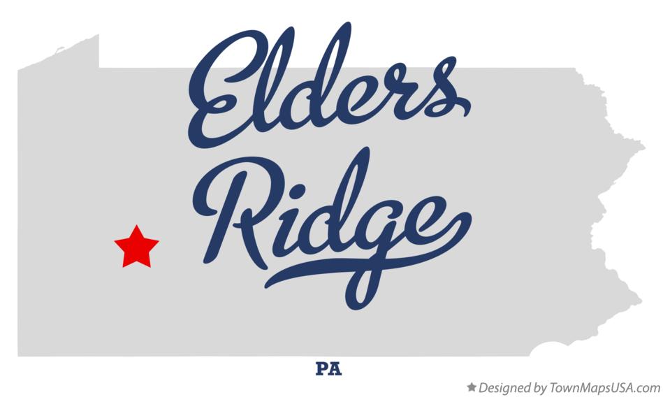 Map of Elders Ridge Pennsylvania PA