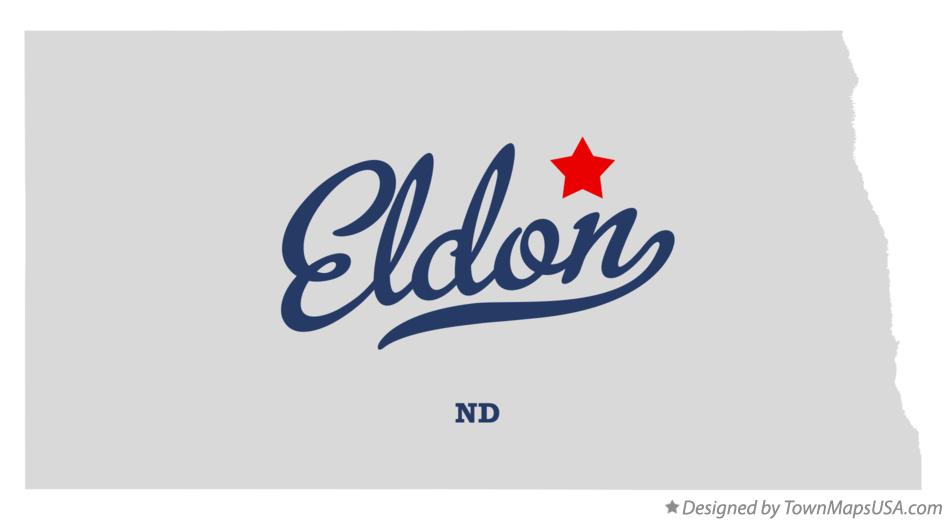 Map of Eldon North Dakota ND