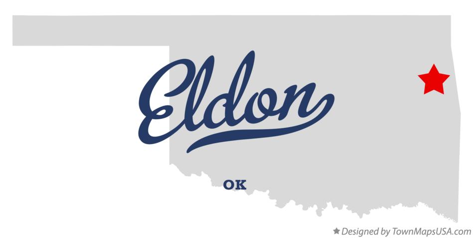 Map of Eldon Oklahoma OK