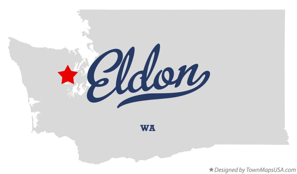 Map of Eldon Washington WA