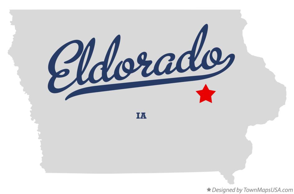 Map of Eldorado Iowa IA