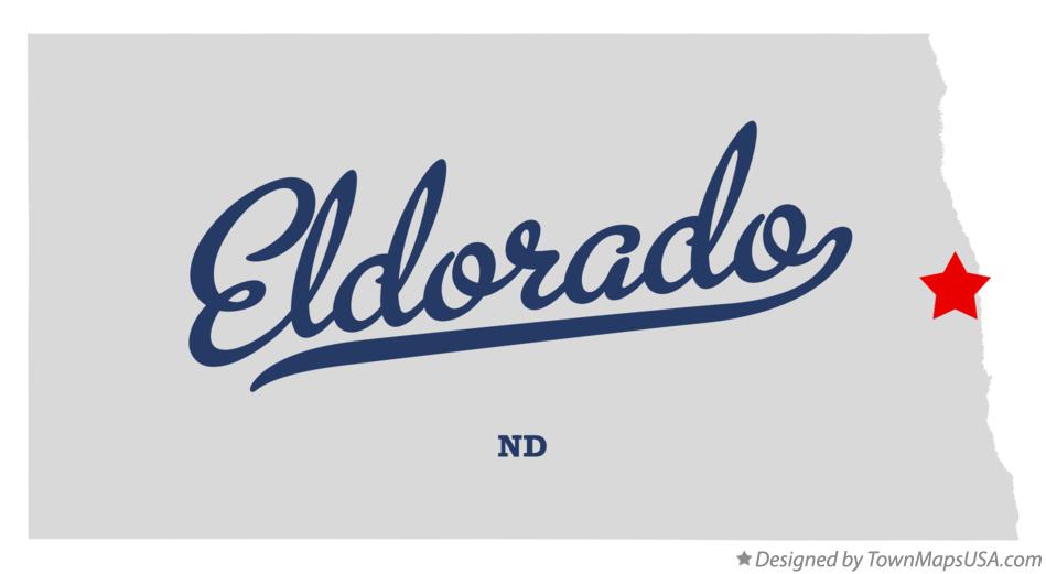 Map of Eldorado North Dakota ND