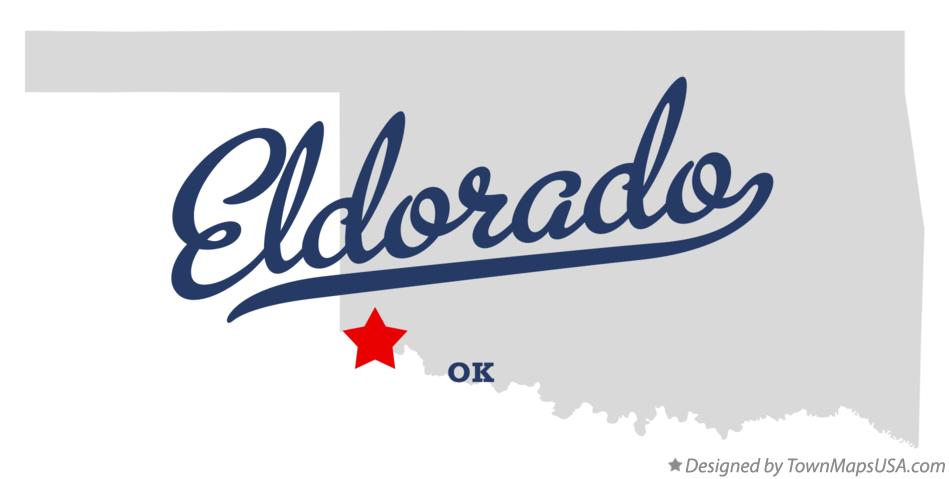 Map of Eldorado Oklahoma OK