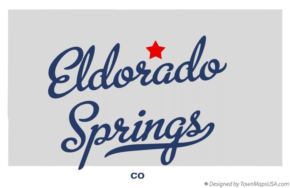Map of Eldorado Springs Colorado CO