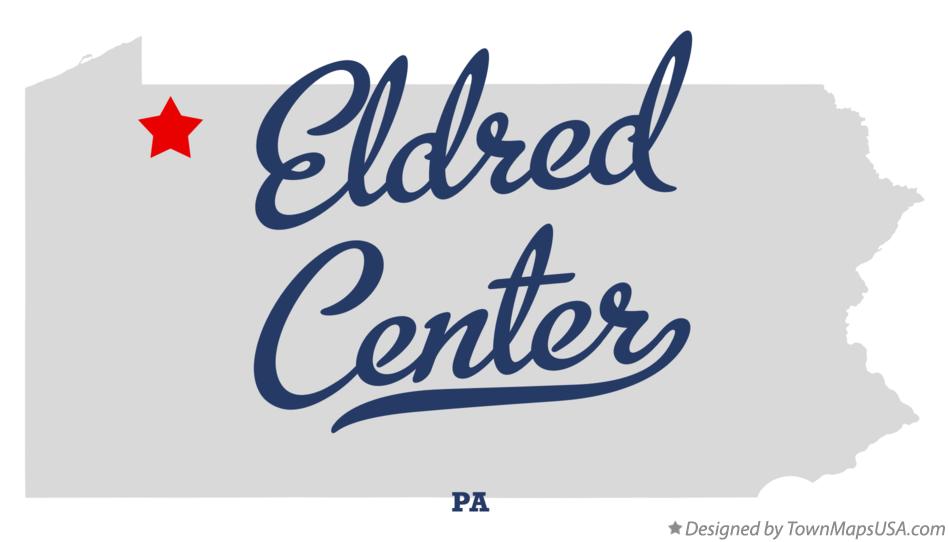 Map of Eldred Center Pennsylvania PA