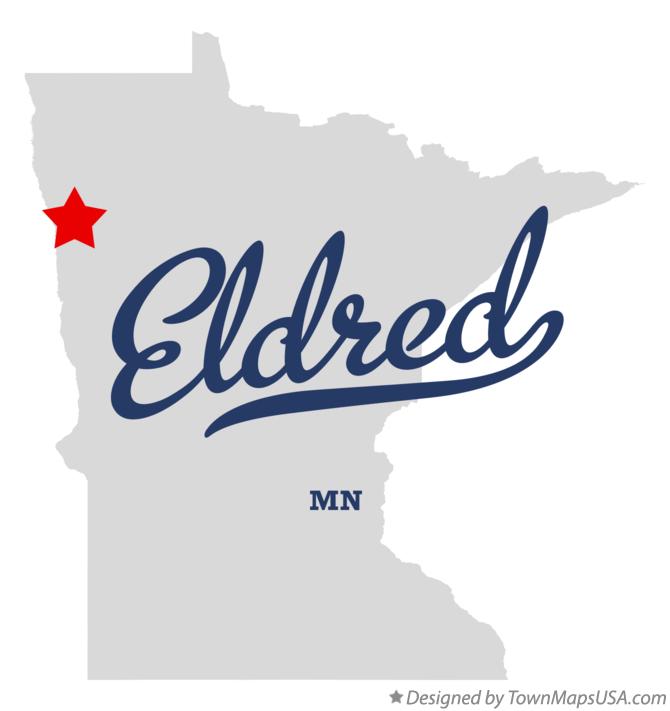 Map of Eldred Minnesota MN