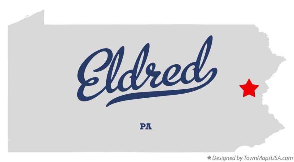Map of Eldred Pennsylvania PA