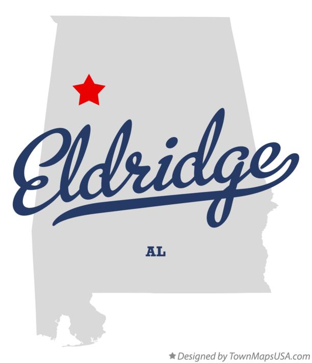Map of Eldridge Alabama AL