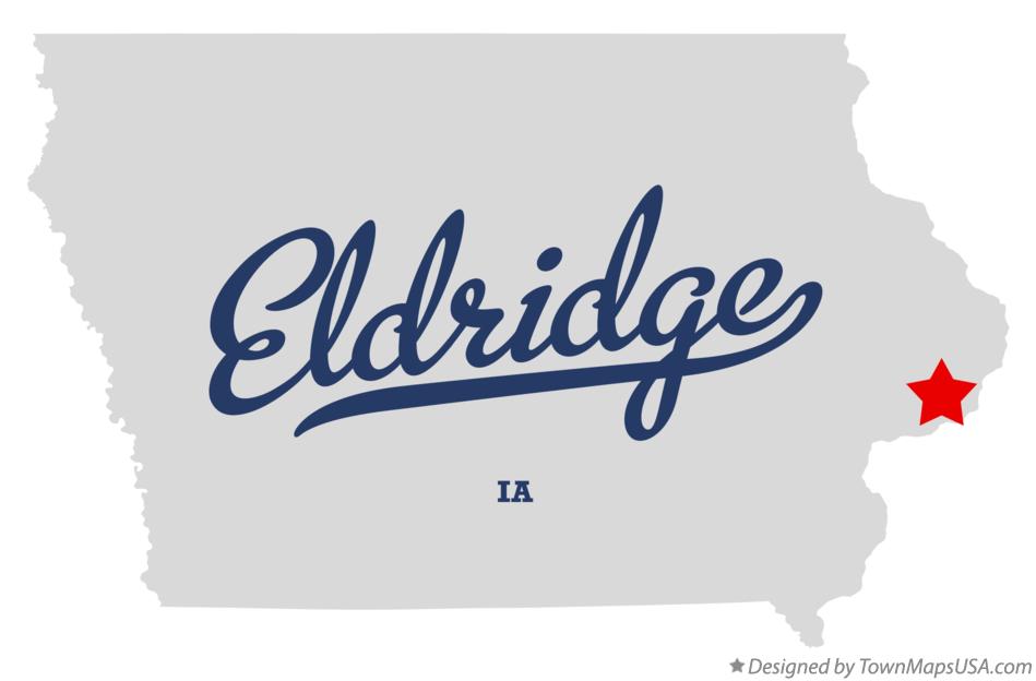 Map of Eldridge Iowa IA