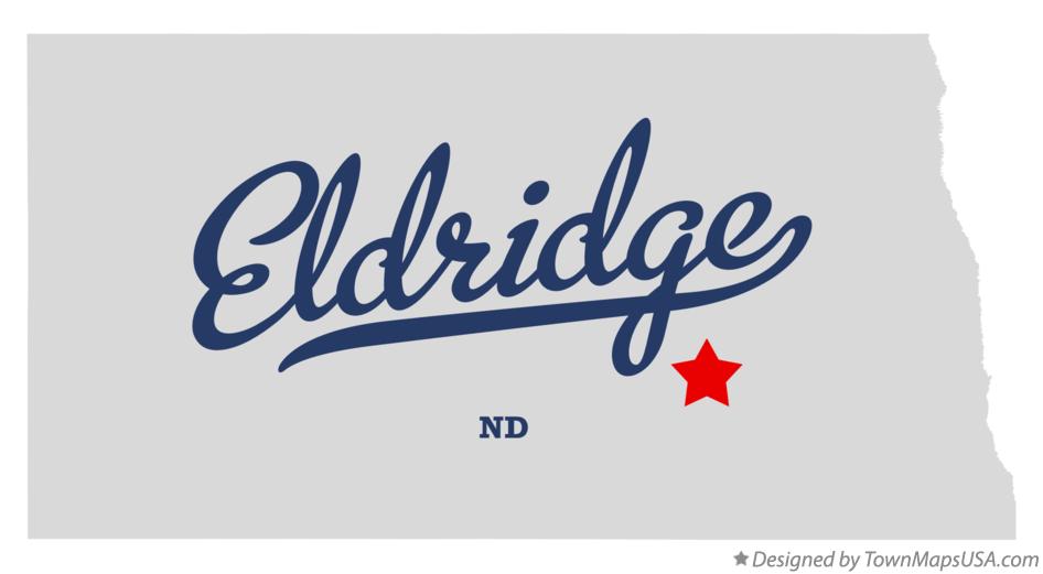 Map of Eldridge North Dakota ND
