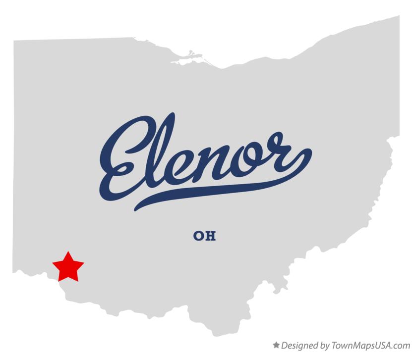 Map of Elenor Ohio OH