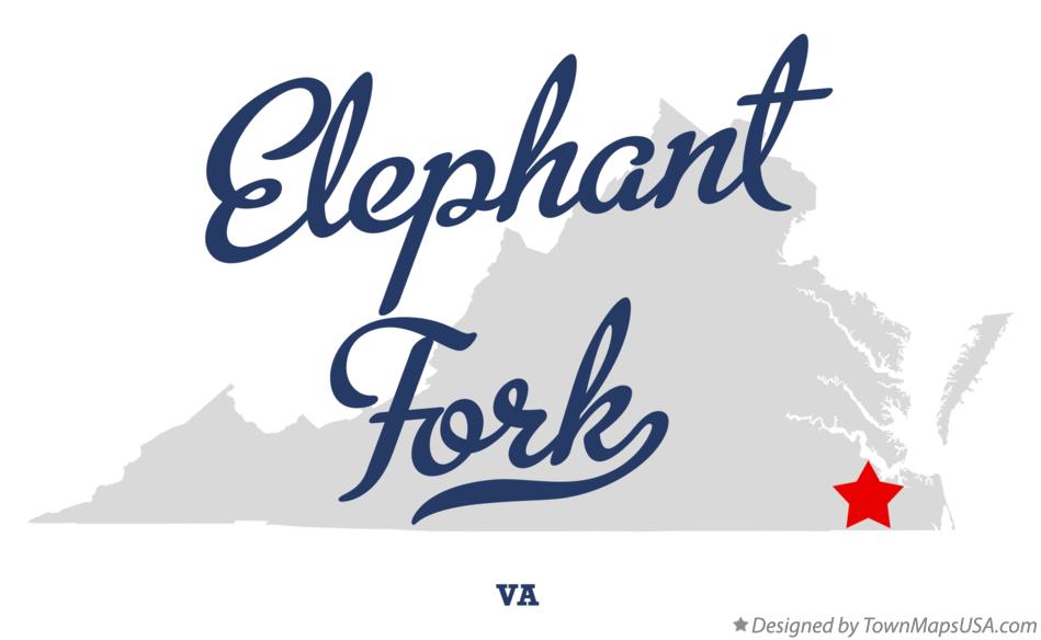 Map of Elephant Fork Virginia VA