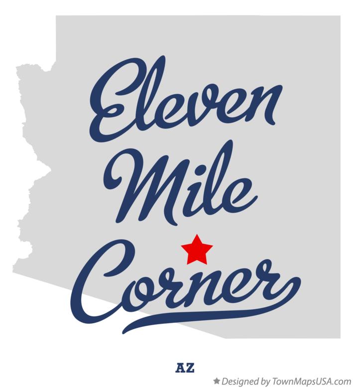 Map of Eleven Mile Corner Arizona AZ