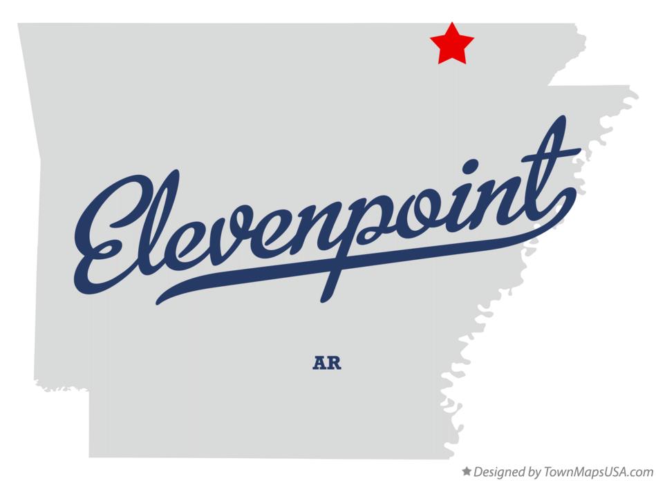 Map of Elevenpoint Arkansas AR