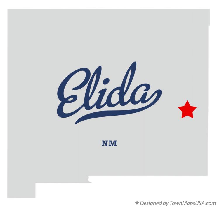 Map of Elida New Mexico NM
