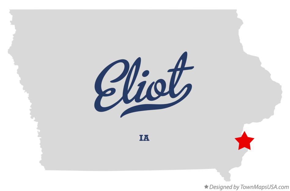 Map of Eliot Iowa IA