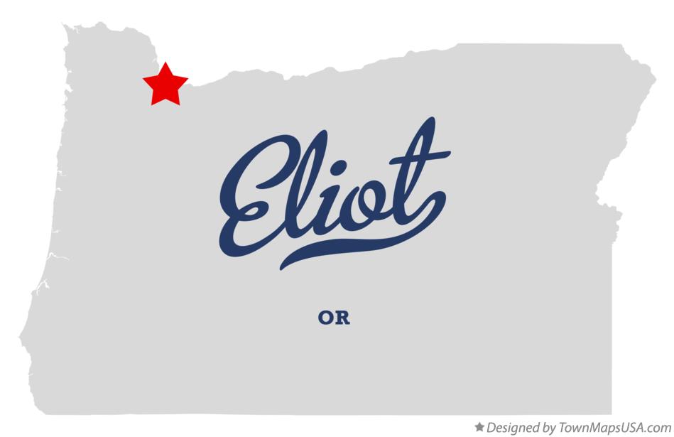 Map of Eliot Oregon OR