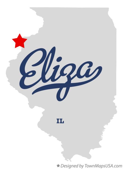 Map of Eliza Illinois IL