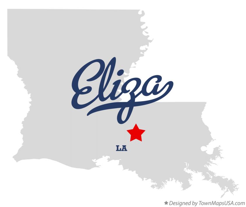Map of Eliza Louisiana LA
