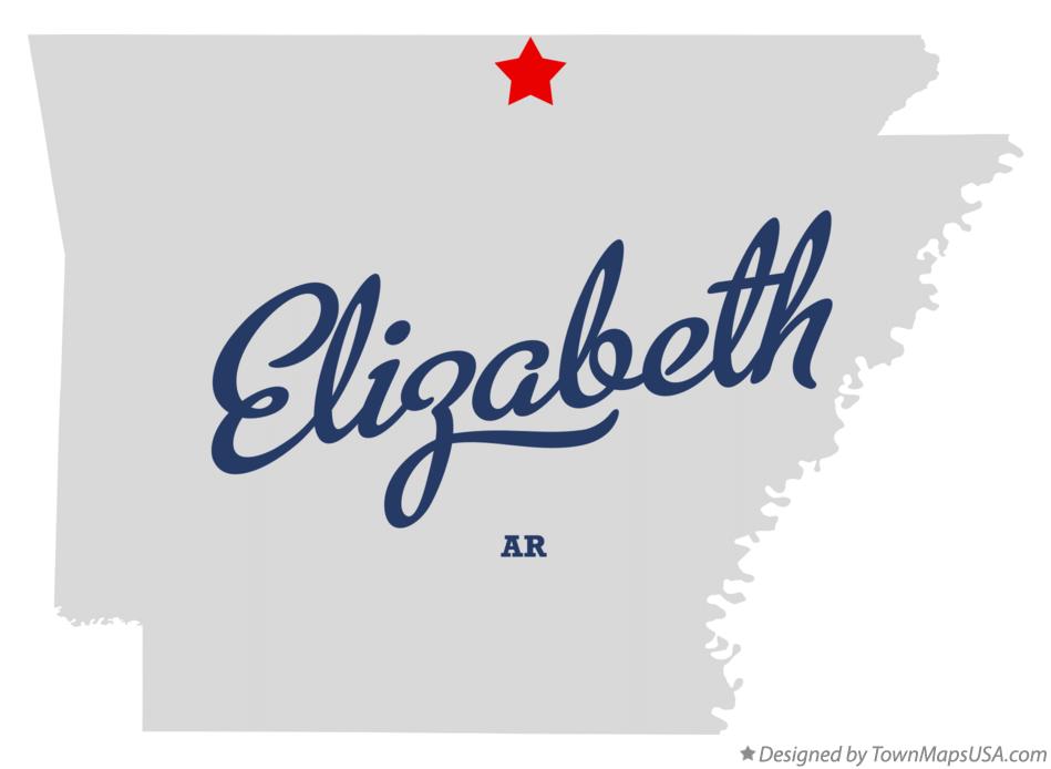 Map of Elizabeth Arkansas AR