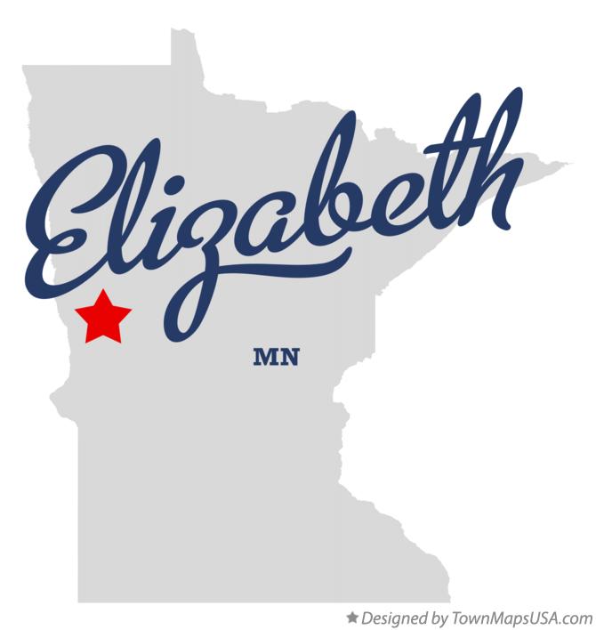 Map of Elizabeth Minnesota MN