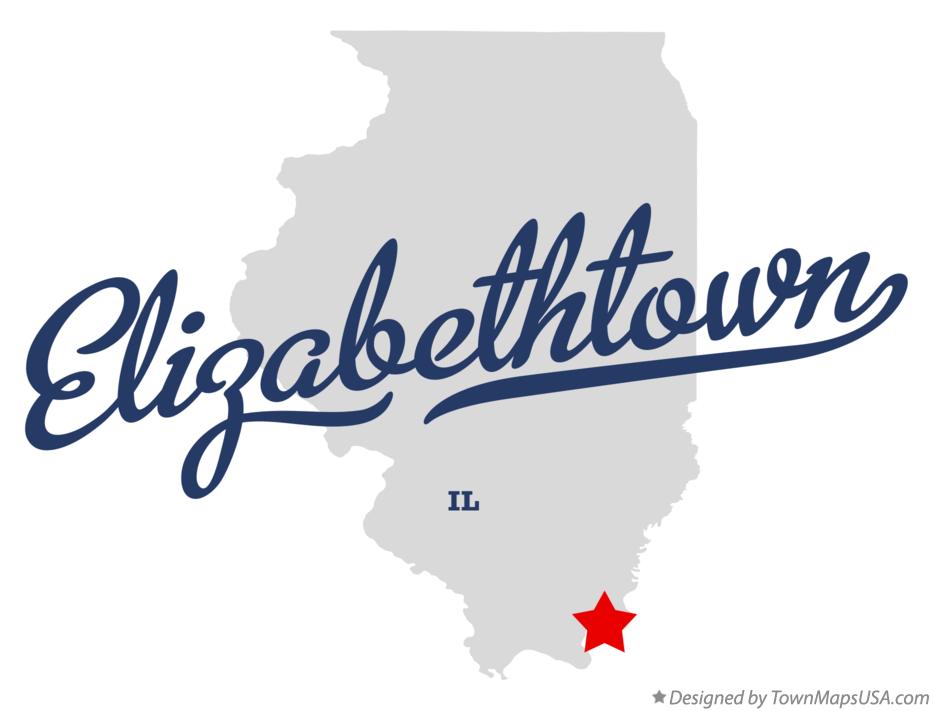 Map of Elizabethtown Illinois IL