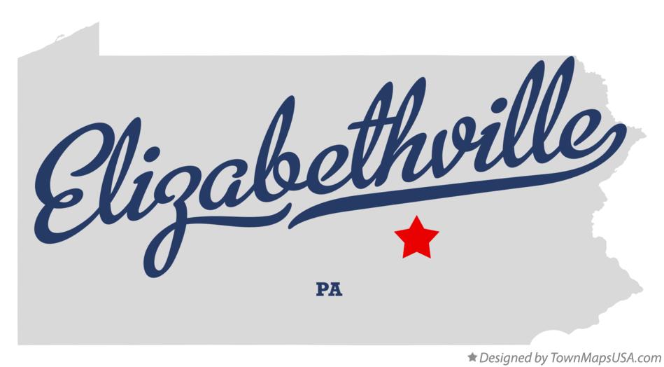 Map of Elizabethville Pennsylvania PA