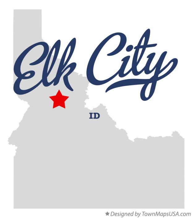 Map of Elk City Idaho ID