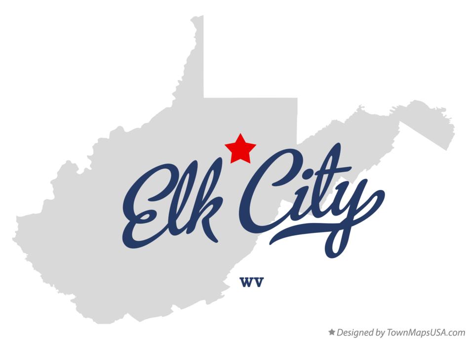 Map of Elk City West Virginia WV