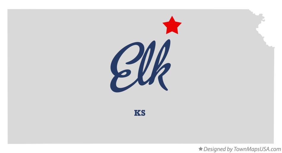 Map of Elk Kansas KS