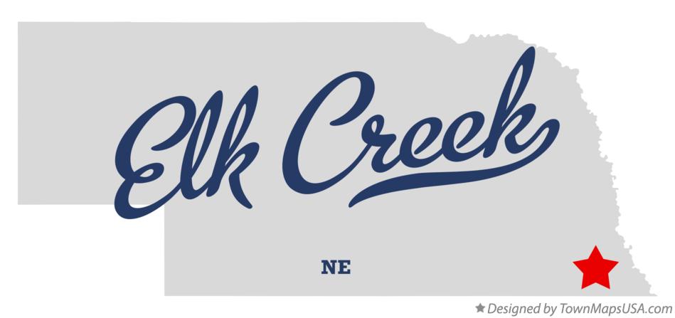 Map of Elk Creek Nebraska NE