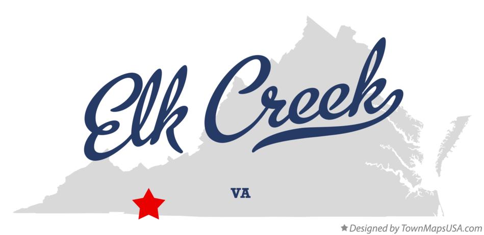 Map of Elk Creek Virginia VA