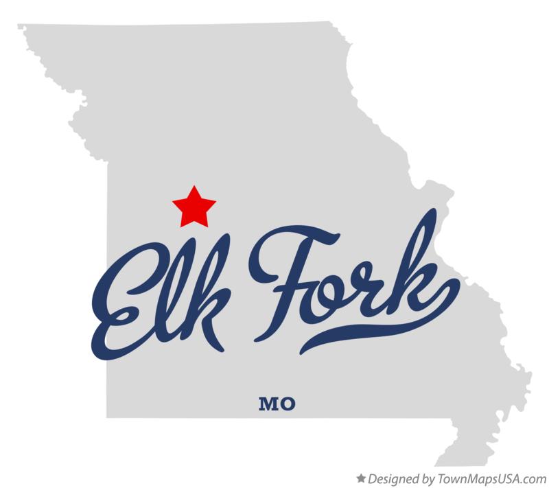 Map of Elk Fork Missouri MO