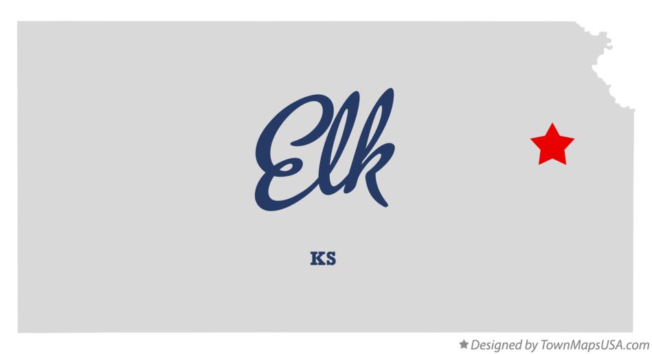 Map of Elk Kansas KS
