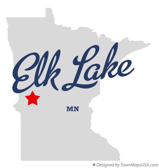 Map of Elk Lake Minnesota MN