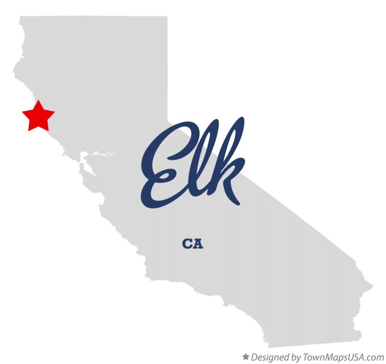 Map of Elk California CA