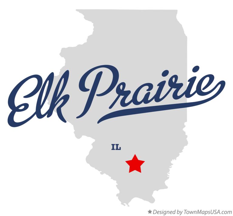 Map of Elk Prairie Illinois IL