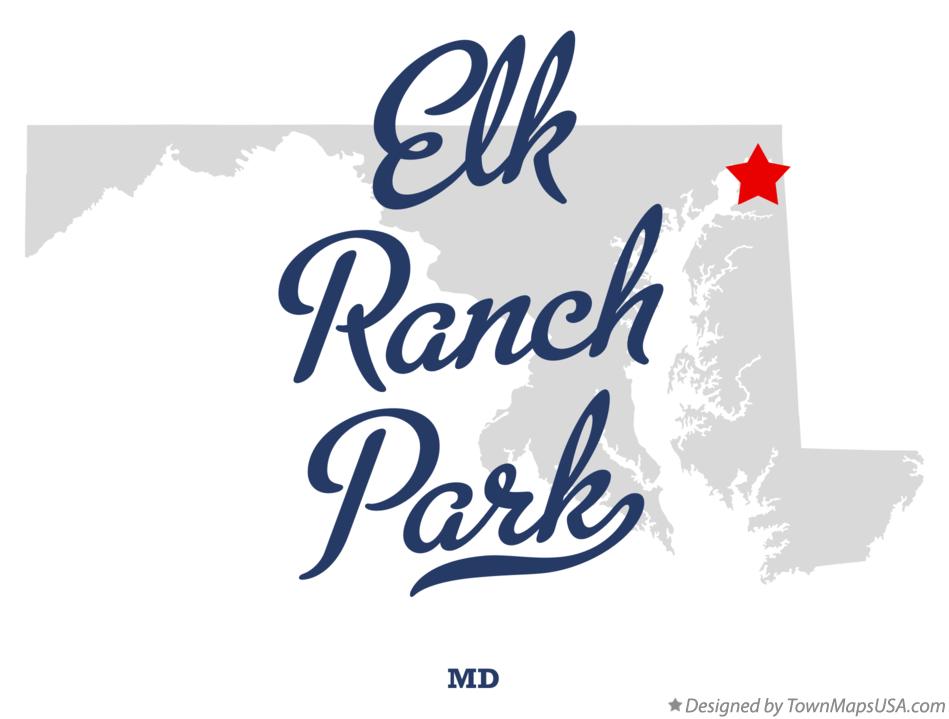 Map of Elk Ranch Park Maryland MD