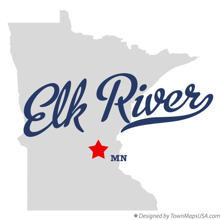 Map of Elk River Minnesota MN