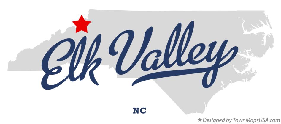Map of Elk Valley North Carolina NC