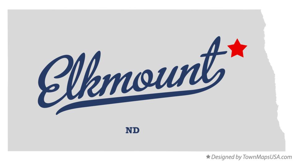 Map of Elkmount North Dakota ND