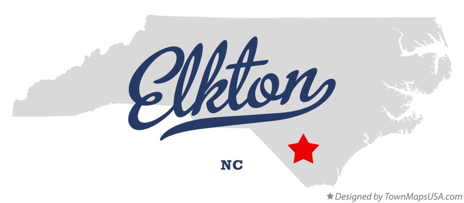 Map of Elkton North Carolina NC
