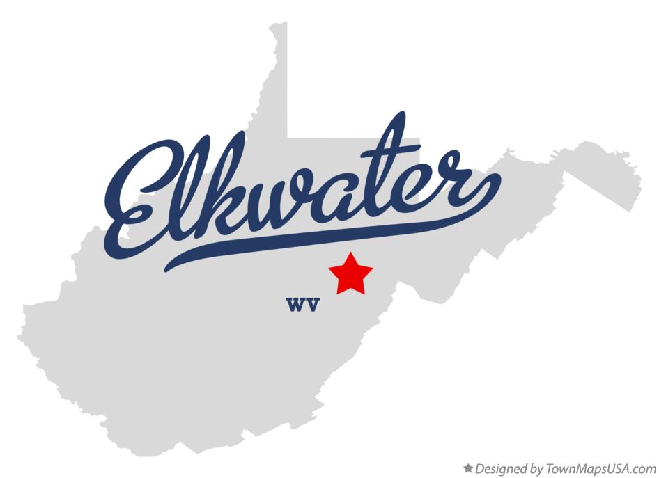 Map of Elkwater West Virginia WV