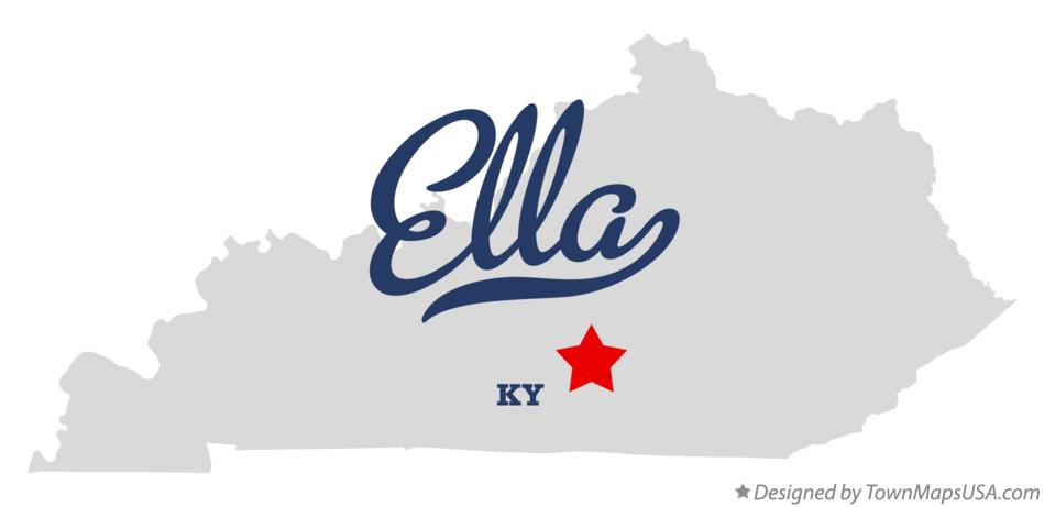 Map of Ella Kentucky KY