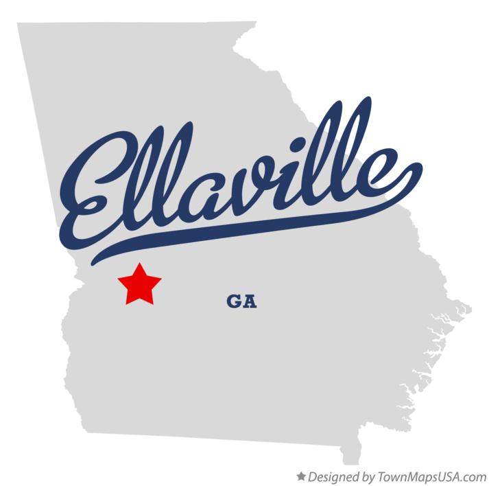Map of Ellaville Georgia GA