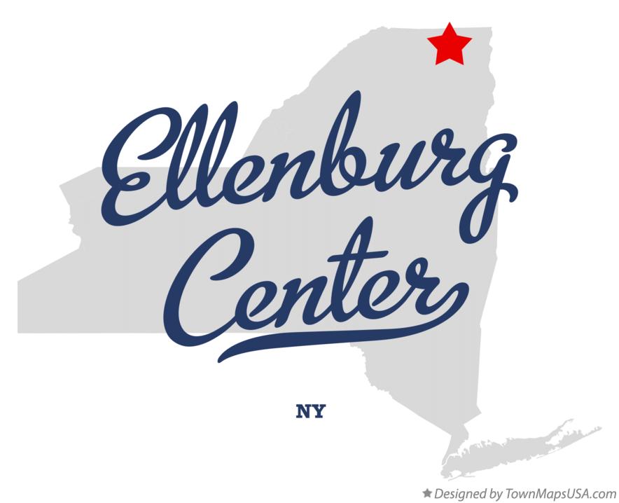 Map of Ellenburg Center New York NY