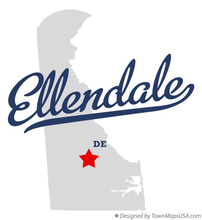 Map of Ellendale Delaware DE