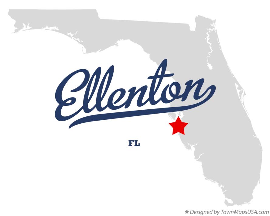 Map of Ellenton Florida FL