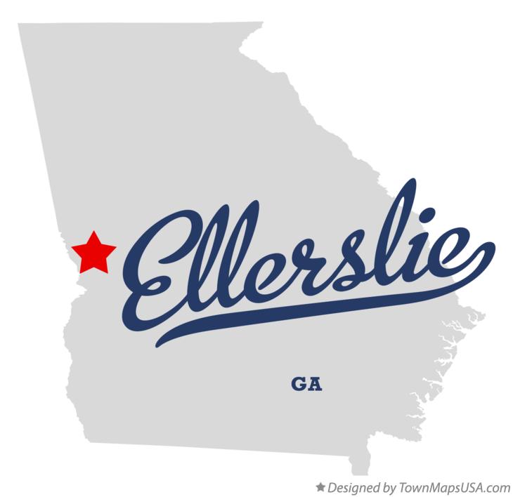 Map of Ellerslie Georgia GA